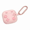 thumbnail image 3 of Custom Fit Protective Silicone Case For AirPods 4 Earbud Case With Retro Gaming Console Design And Carabiner Clip, 3 of 11