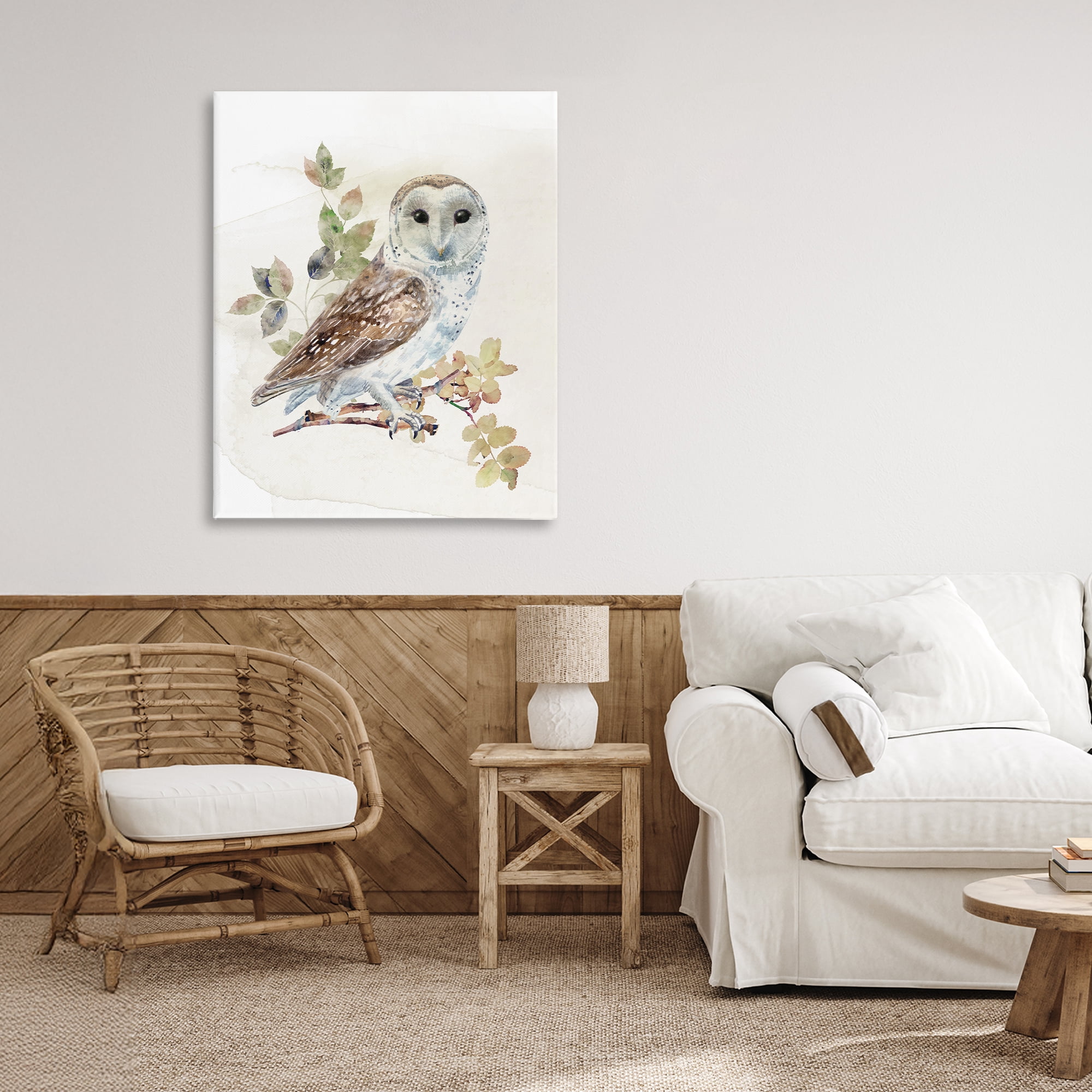 Stupell Industries Owl Among Autumn Leaves Canvas Wall Art, design by CAD Designs