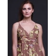 thumbnail image 3 of Bimba Floral Women Summer Printed V Neck Long Maxi Dress Holiday Resort Wear-Large, 3 of 6