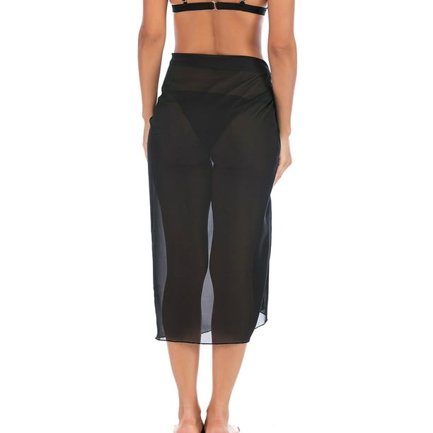 Plus size sheer shop skirt cover up