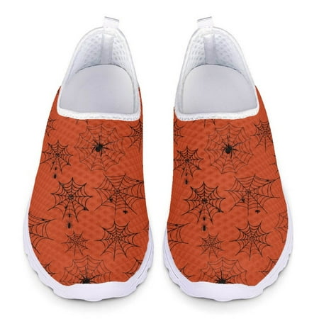 

Spider Web Halloween Gift Pattern Ladies Spring Autumn Walking Shoes Brand Design Outdoor Travel Sneakers Zapatos Para Mujeres
