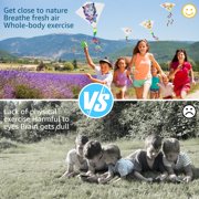 10PCS DIY Kites for Kids, DIY Blank Diamond Kites with 98ft Kite Strings, Make Your Own Kite Easy Flying Kites, Kids Decorating Coloring Kites, Park Beach Outdoor Games