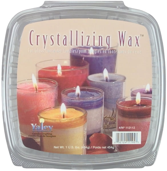 Yaley Crystallizing Candle Wax, 1 lb, Glass Containers