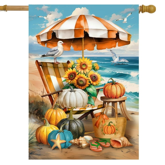 Briarwood Lane Harvest Beachfront House Flag