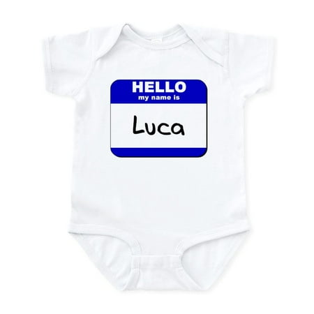 

CafePress - Hello My Name Is Luca Infant Bodysuit - Baby Light Bodysuit Size Newborn - 24 Months