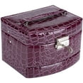 thumbnail image 1 of 3 Layers Jewelry Storage Box with Mirror And Handle for Necklace,Rings,Necklace, 1 of 5