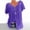 Purple, variant on Womens Plus Size Tops,Womens Blouses,Women Plus Size Short Sleeves V-Neck Print Blouse Pullover Tops Short Sleeve Blouses Shirts Shirt