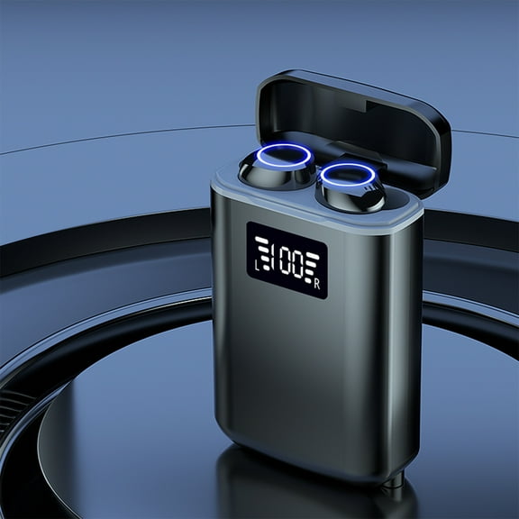 FYHALE Bluetooth Headset Wireless Binaural Sports Digital Display English Bluetooth Headset