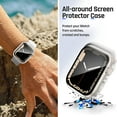 thumbnail image 4 of Waterproof Case Compatible with Apple Watch 44mm SE Series 6 5 4 with Tempered Glass Screen Protector, iWatch Full Protective Hard PC Bumper Case Face Cover for Men Women (44 mm,Clear), 4 of 5