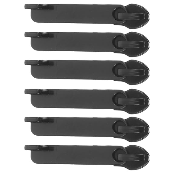 Hemobllo 6-Pack Instant Zipper Slider Repair Kit with Black Metal Puller Accessories for