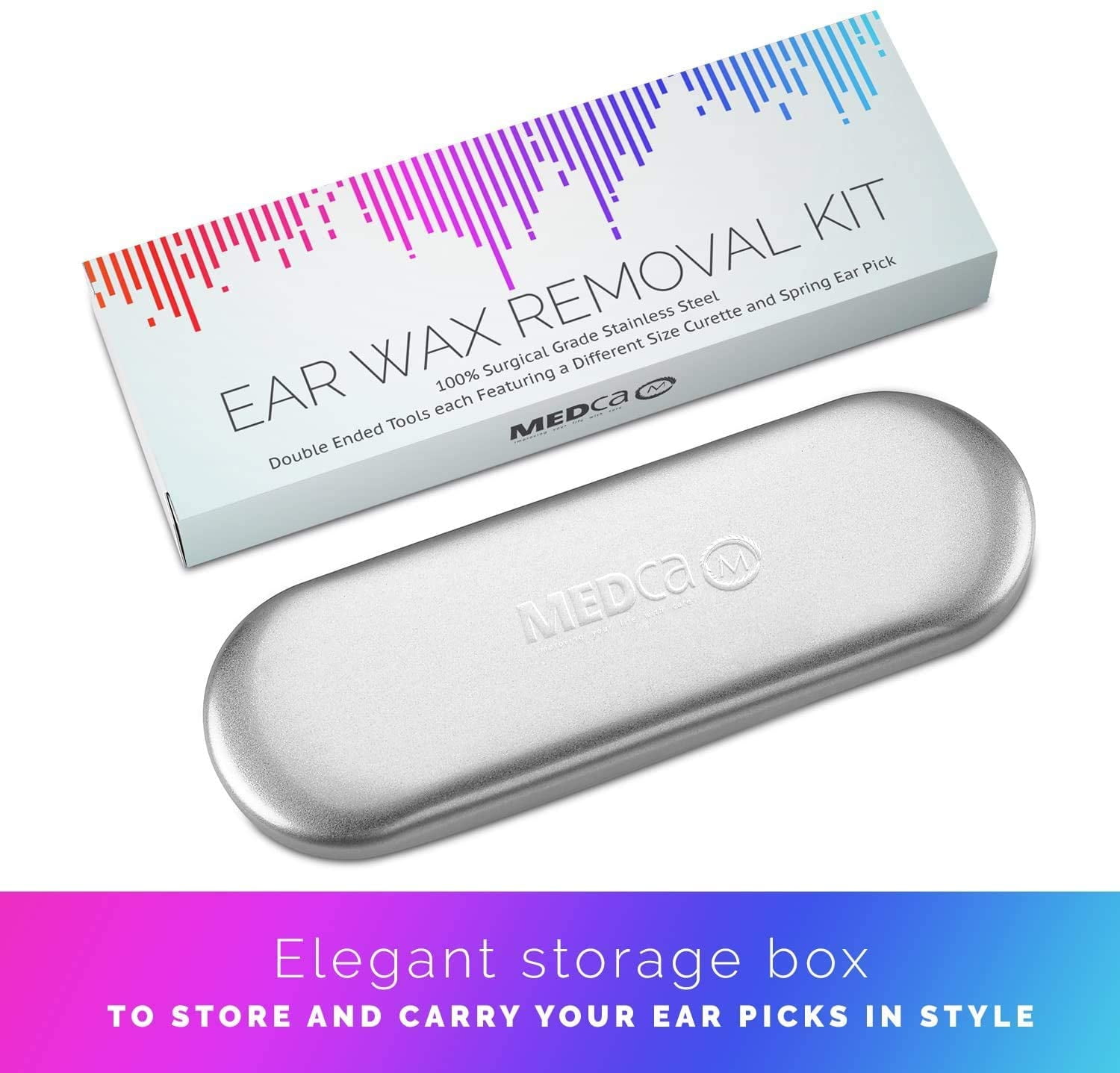 MEDca Ear Wax Removal Kits - Pack of 2-6 Piece Ear Cleansing Tool Set