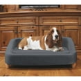 thumbnail image 6 of Critter Sitters 36-In. Microfiber Dark Gray Rectangle Pet Bed for Medium-Sized Dogs, 6 of 7