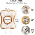 thumbnail image 2 of Adjustable Cat Cone Collar Soft, Cat Recovery Collar, Cute Toast E Collar For Cats After Surgery, Cat Neck Cones To Stop Licking For Cat/kitten/small, 2 of 5