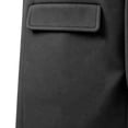 thumbnail image 5 of Nmnitkp Men's Solid Color Notched Lapel Single‑Breasted Mid‑Long Wool Blend Overcoat Long Sleeve Pocket Trench Coat for Fall Winter Business Casual Daily Street Outfits Dark Gray,S, 5 of 9