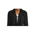 thumbnail image 2 of Bar III Womens Open Front Lightweight Trench Jacket Black L, 2 of 3