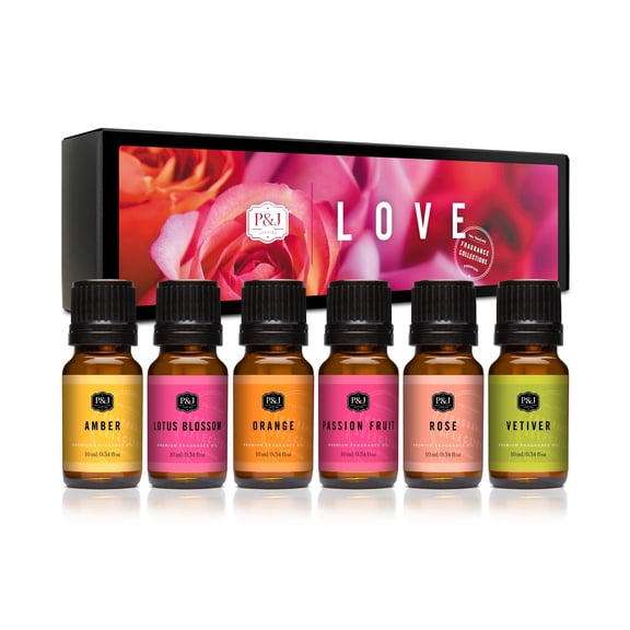P&J Fragrance Oils, Multi-Scent, 10 ml, 6 Count