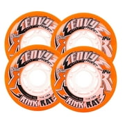 RINK RAT Wheels 72mm 84a ENVY PRO STREET 4-Pack Orange/Black Inline Outdoor Hockey