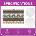 thumbnail image 2 of Erosebridal Tribal Aztec Placemats Set of 4, Bohomian Hippie Table Mats for Dining Table Set of 4, Triangle Geometric Decor, 2 of 4