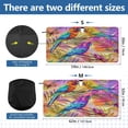 thumbnail image 2 of Car Windshield Sunshade with Ring - Foldable UV Protection Sun Shade for Front/Back Window, Heat Insulation,Colorful Parrots and Butterflies, 2 of 6