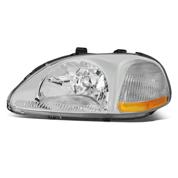 DNA Motoring Factory Style Headlight for 1996-1998 Honda Civic, Left Driver Side