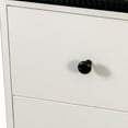thumbnail image 5 of Noble House 70.87" Elegant Storage Cabinet, Black-Framed Glass Doors and Drawers, Modern Tall Organizer, White, 5 of 16