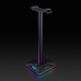 thumbnail image 3 of Soporte Para Auriculares Soporte de escritorio para auriculares RGB Soporte para auriculares para juegos con 2 puertos USB de 3,5 mm Ehuebsd Para estrenar, 3 of 9