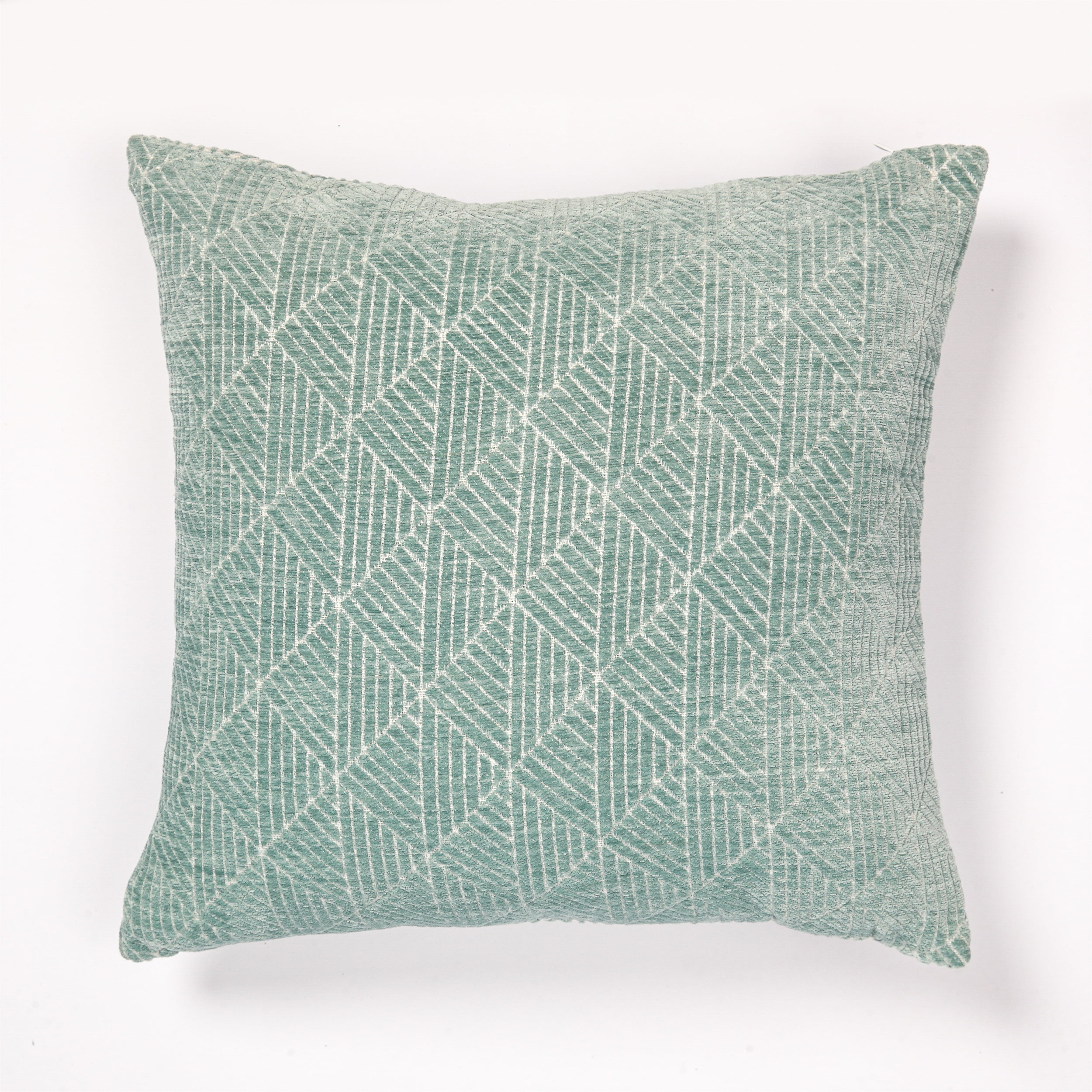 Freshmint 18" Geometric Chenille Reversible Throw Pillow