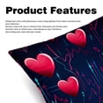 thumbnail image 2 of Electrocardiogram Luxurious Velvet Throw Pillow Covers Inserts with Unique Patterns - Set of 2 Chair Pillow Covers, Available in 16x16, 18x18, 20x20 Inches for Any Occasion, 2 of 6
