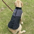thumbnail image 3 of Dog Clothes Reflective Waterproof Pet Coat Winter Warm Dog Coat for Small Medium Large Dog Cat Clothes Polyester Black, 3 of 5