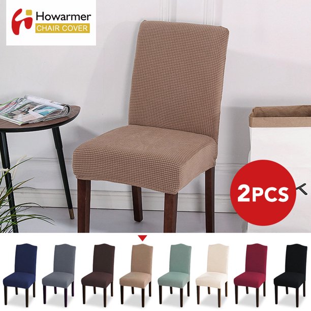 Howarmer Jacquard Fabric Dining Room Chair Covers, Modern Stretch