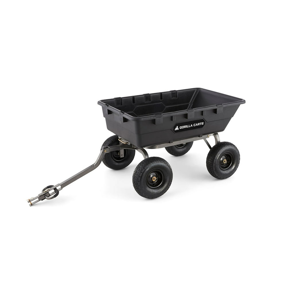 Gorilla Carts 1500 Pound Capacity Heavy Duty Poly Yard Dump Utility
