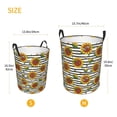 thumbnail image 4 of KLL Cute Sunflowers Waterproof Foldable Laundry Hamper Bucket with Handles for Storage Bin,Kids Room,Home Organizer (Small ), 4 of 7