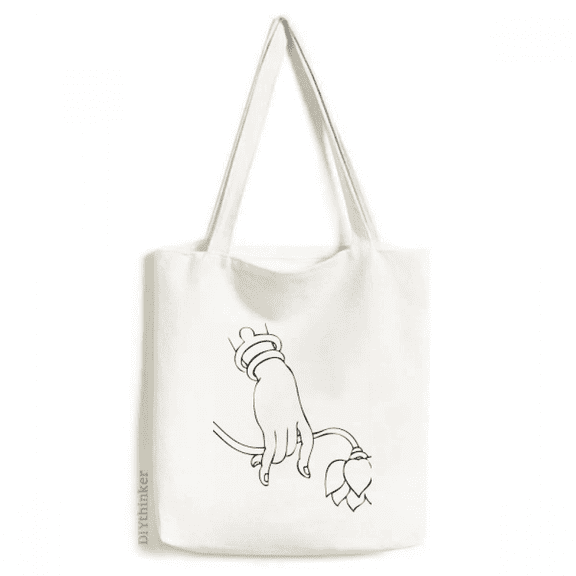 Culture Lotus Hand Pattern Tote Canvas Bag Shopping Satchel Casual Handbag