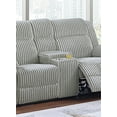thumbnail image 5 of Contemporary Style Loveseat w Console Plush Cushion Couch Manual Motion Reclining 1pc Loveseat Ash Corduroy Living Room, 5 of 8