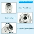 thumbnail image 4 of Uxcell 6 Pcs 1/4 Inch OD Tube to 3/8 Inch NPT Male Thread Push to Connect Fittings, 4 of 6