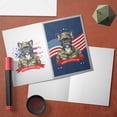 thumbnail image 3 of Happy Father's Day Honoring Veterans French Bulldog in Army Uniform 5x7in Folded Greeting Card Dog Lover Gifts Single Note Card with Envelope - 13007, 3 of 5