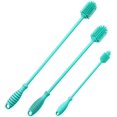 thumbnail image 1 of Juego de 3 cepillos limpiadores de silicona Zhivalor para botellas Azul, 1 of 7