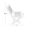 thumbnail image 4 of Juego de 4 Sillas Plegables De Madera Sólida – Rústico Tratable NATIVO MUEBLES JARDIN, 4 of 5