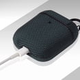 thumbnail image 4 of fastboy Earphone Case Nylon Waterproof Bluetooth Headphone Cover Protector Replacement for Airpods 1/2, Dark Green, 4 of 5