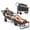 Gray, variant on Heavy Duty Folding Wagon, 2-in-1 Collapsible Cart, 400lb Capacity, All-Terrain Wheels w/Brakes & Side Pockets, Black