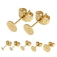 thumbnail image 5 of 50 Uds Pendientes de Tuerca de Moda Soledad Tapón de Mariposa de Acero Inoxidable 5mm, 5 of 10