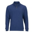 thumbnail image 3 of Boxercraft BM5209 Men's French Terry Button Pullover-Navy Heather-XXS, 3 of 4