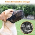 thumbnail image 4 of Bozal para perros, bozales cubiertos de malla suave para perros pequeños, medianos y grandes, bozal de protección de cebo envenenado con correas ajustables, 4 of 4