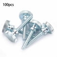 thumbnail image 1 of 100Pcs Réglable Étape Double Poignée Haute Tête Moletée Vis M3 * 20, 1 of 8
