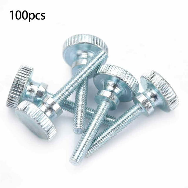 100Pcs Réglable Étape Double Poignée Haute Tête Moletée Vis M3 * 20