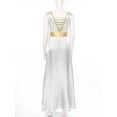 thumbnail image 4 of TSSOE Women Metallic Cross Praise Dance Dress Worship Dancewear Ruffle Overlay Maxi Dress White 4XL, 4 of 7