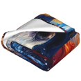 thumbnail image 2 of Bingfone Galactic Dog Swirls Art Print Flannel Fleece Blanket Throw Blanket for Bed,Sofa,Couch,Travel,Camping(40"x30" ), 2 of 8