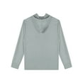 thumbnail image 7 of Hansber Men's Hiking Shirts UPF 50+ UV Rash Guard Long Sleeve Zipper Hoodie Jacket Outdoor Fishing Grey 4XL, 7 of 7
