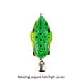 thumbnail image 2 of Fish Lure Artificial Bait 8cm Fine Workmanship Compact Size Smooth No Burrs Exquisite Sweet Gift Rotating Wobbler Lures Light Green, 2 of 7