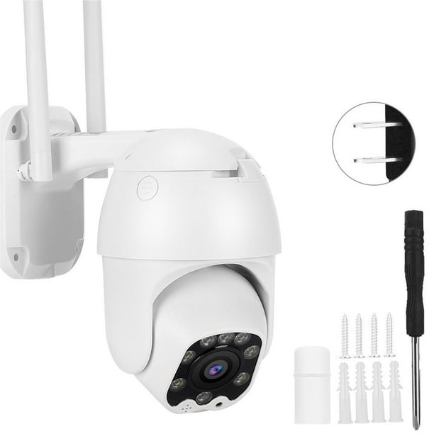 Wifi Ptz Cámara Ip 1080P Hd 8 Luces Seguridad Vigilancia Al Aire Libre Trabajo Con Camhi 110-240V (Ee. Uu.) Sweethay AF000458-00